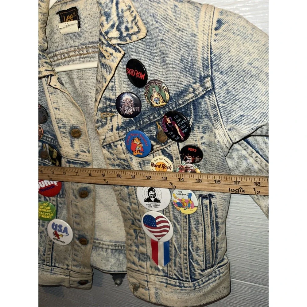 Vintage Lee Jacket Youth 12 80s USA Vintage Button Out One Of A Kind